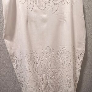 Eva Mendes for New York & Company White Lace Maxi Skirt church work career